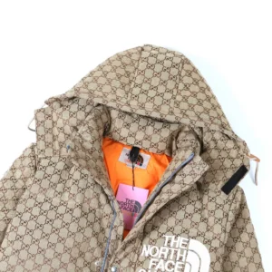 Replica Gucci x The North Face Down Jacket Beige Monogram Reps - RepLuxe