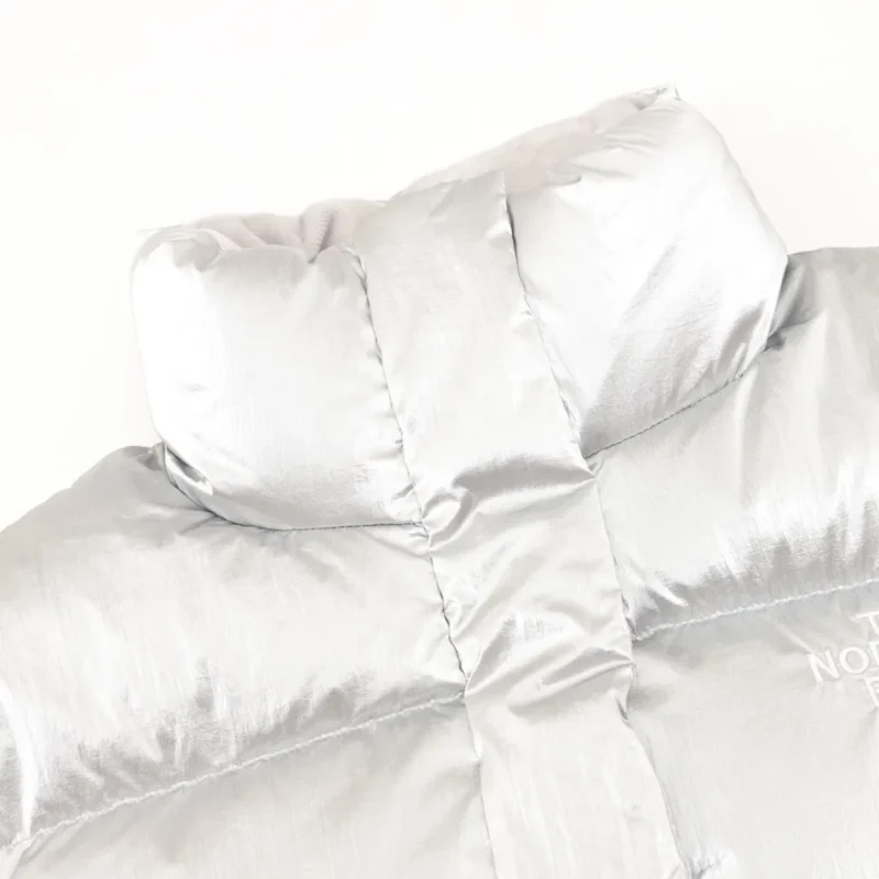 Replica The North Face 86L Down Jacket Silver Cropped Reps - RepLuxe