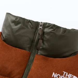 Replica The North Face Nuptse Jacket Olive Brown Reps - RepLuxe