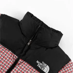 Replica Supreme The North Face Hooded Puffer Red Check Reps - RepLuxe