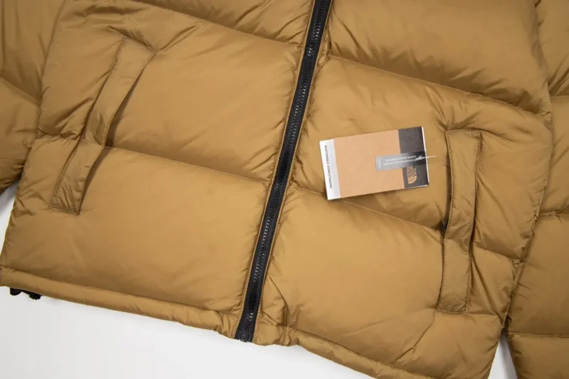 Replica The North Face 1996 Nuptse Jacket Beige Black Reps - RepLuxe