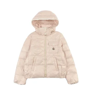 Replica Moncler Andro Short Hooded Down Jacket Pink Reps - RepLuxe