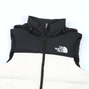 Replica The North Face 1996 Nuptse Vest White Black Reps - RepLuxe