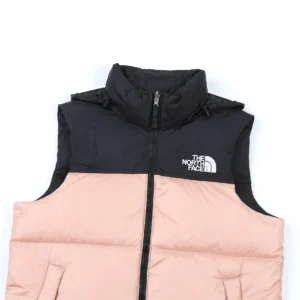 Replica The North Face 1996 Nuptse Vest Beige Black Reps - RepLuxe