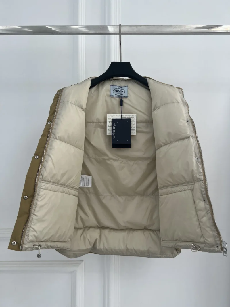 Replica Prada 25Ss Down Vest Camel Classic Style Reps - RepLuxe