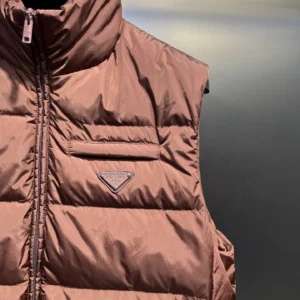 Replica Prada Minimalist Down Vest Brown Classic Reps - RepLuxe