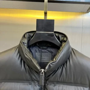 Replica Prada Quilted Down Vest Black Sleeveless Reps - RepLuxe