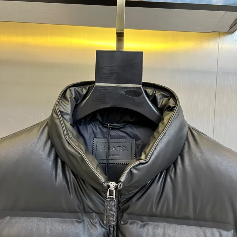 Replica Prada Quilted Down Vest Black Sleeveless Reps - RepLuxe
