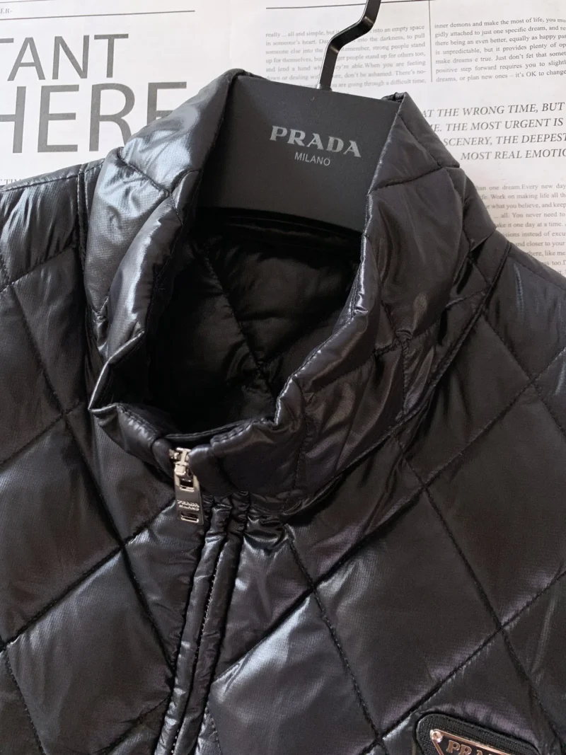 Replica Prada Quilted Down Vest Black Classic Reps - RepLuxe