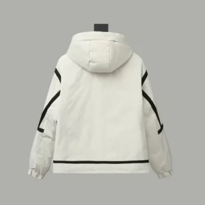 Replica Prada Hooded Down Jacket White Unisex Reps - RepLuxe