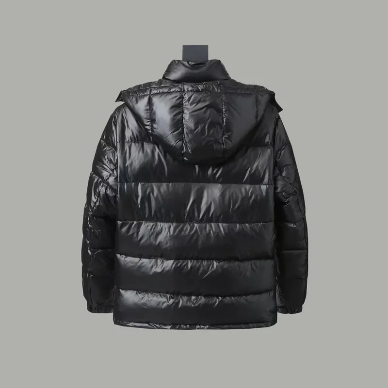 Replica Prada Hooded Down Jacket Black Puffer Reps - RepLuxe