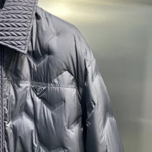 Replica Prada Quilted Down Jacket Black Collar Reps - RepLuxe