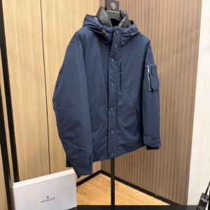 Replica Prada Down Jacket Hooded Blue Parka Reps - RepLuxe