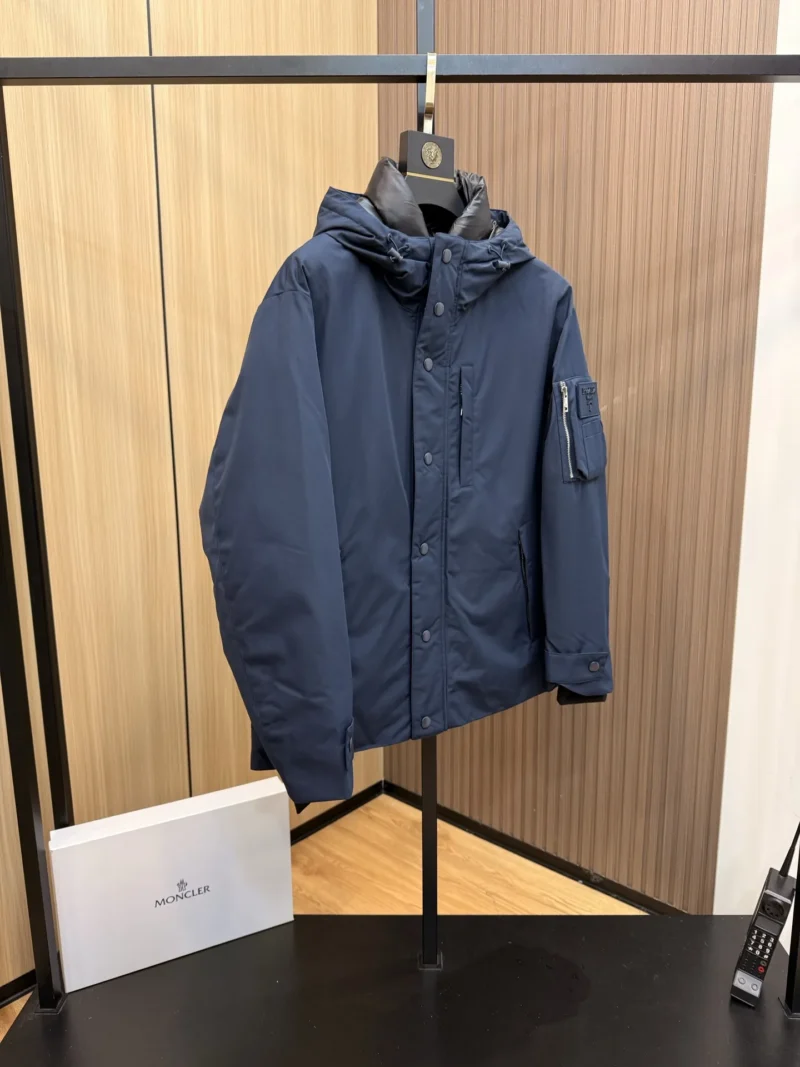 Replica Prada Down Jacket Hooded Blue Parka Reps - RepLuxe