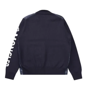 Replica Moncler M29 Knit Down Jacket Navy Blue Reps - RepLuxe