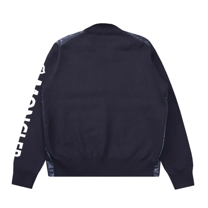 Replica Moncler M29 Knit Down Jacket Navy Blue Reps - RepLuxe