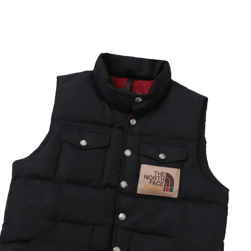 Replica THE NORTH FACE x GUCCI Down Vest Black Reps - RepLuxe