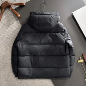 Replica Gucci Longue Saion Down Jacket Black Hooded Reps - RepLuxe