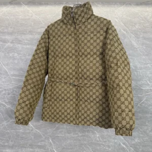 Replica Gucci Classic GG Down Jacket Beige Monogram Reps - RepLuxe