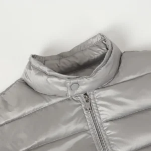 Replica Moncler Acorus Stand Collar Down Jacket Grey Reps - RepLuxe
