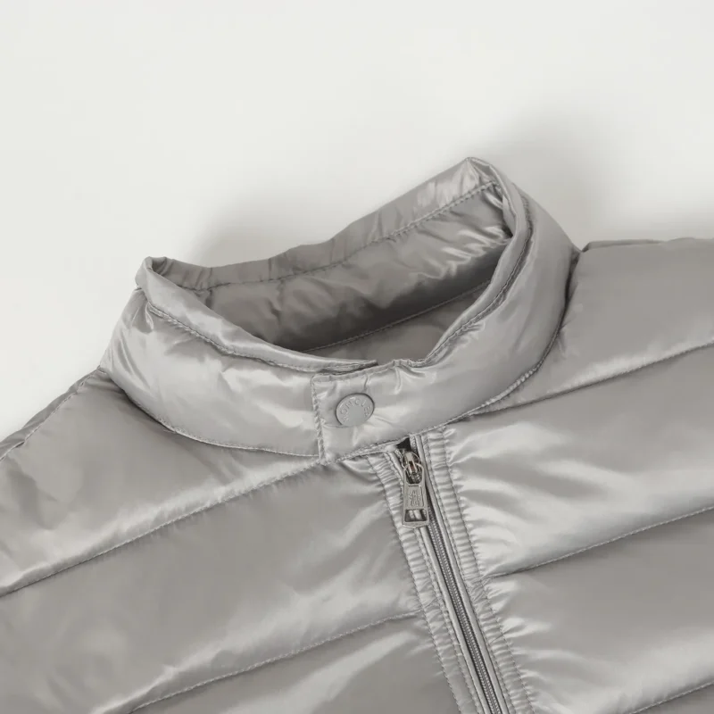 Replica Moncler Acorus Stand Collar Down Jacket Grey Reps - RepLuxe