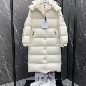 Replica Moncler Cavettaz Down Jacket Ivory Long Reps - RepLuxe