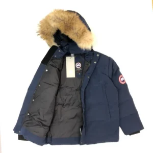 Replica Canada Goose Wyndham 388M Parka Navy Blue Reps - RepLuxe