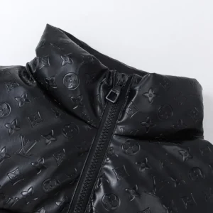 Replica Louis Vuitton Down Jacket Black Logo Style Reps - RepLuxe