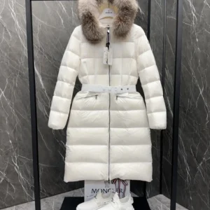 Replica Moncler Boedic Down Jacket White Fur Trim Reps - RepLuxe