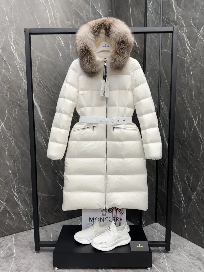 Replica Moncler Boedic Down Jacket White Fur Trim Reps - RepLuxe