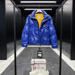 Replica Moncler Palm Angels Haunani Puffer Jacket Blue Reps - RepLuxe