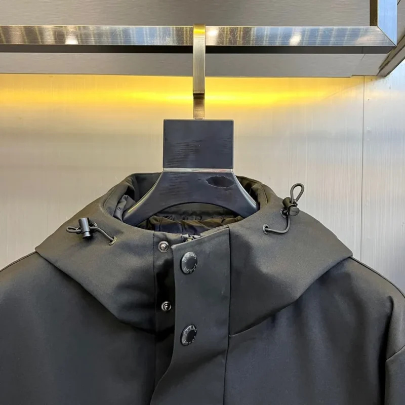 Replica Prada Down Jacket Black Hooded Style Reps - RepLuxe
