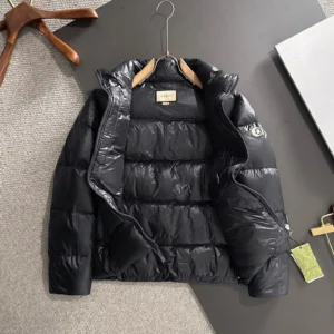 Replica Gucci Longue Saion Down Jacket Black Quilted Reps - RepLuxe