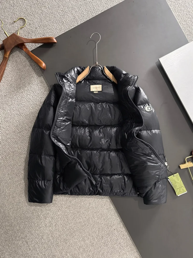Replica Gucci Longue Saion Down Jacket Black Quilted Reps - RepLuxe