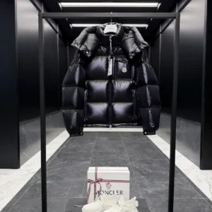 Replica Moncler Montbeliard Down Jacket Black Short Reps - RepLuxe