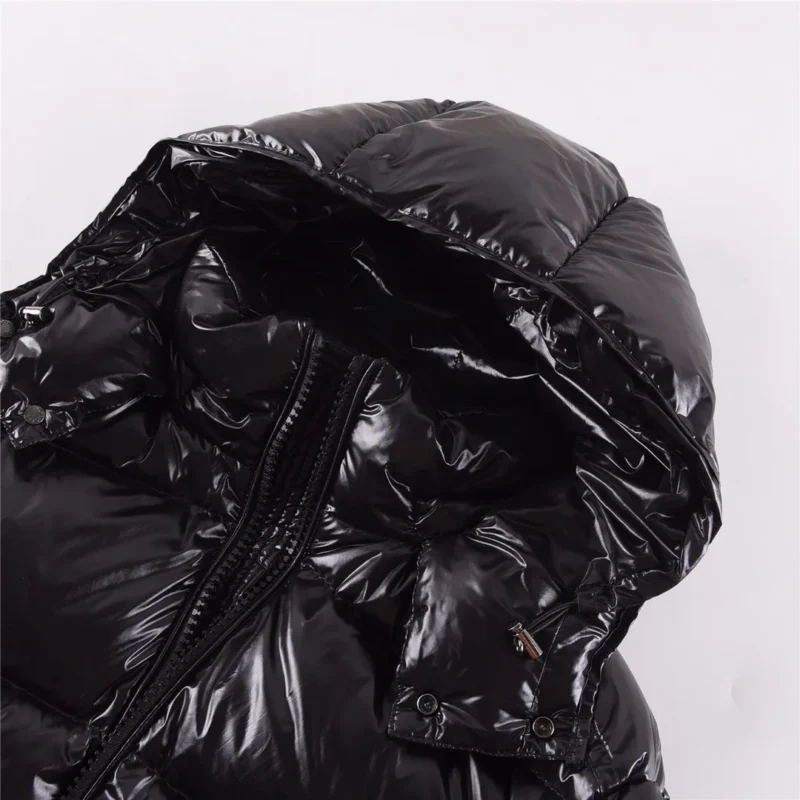 Replica Moncler Maya Down Jacket Black Hooded Reps - RepLuxe