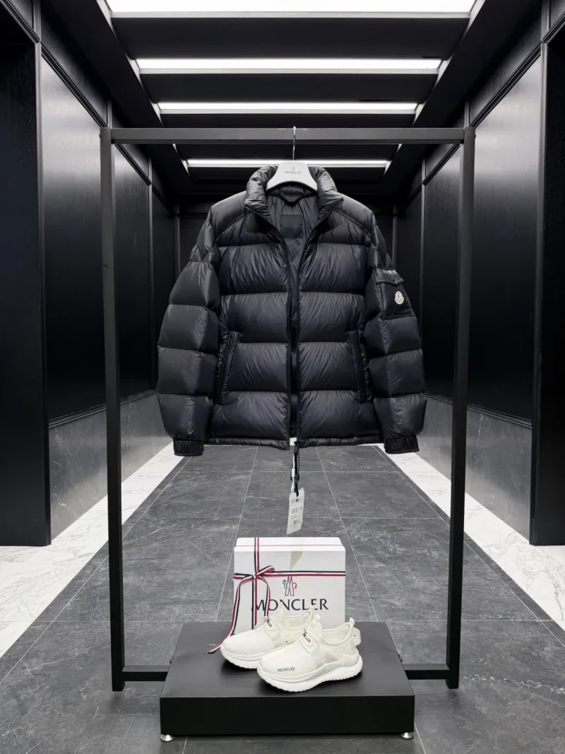 Replica Moncler Levitha Down Jacket Black Short Reps - RepLuxe