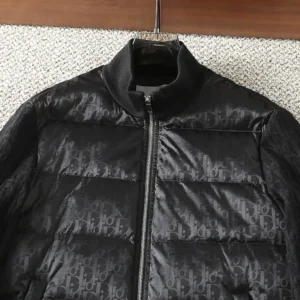 Replica Dior Knit Down Jacket Black Quilted Reps - RepLuxe