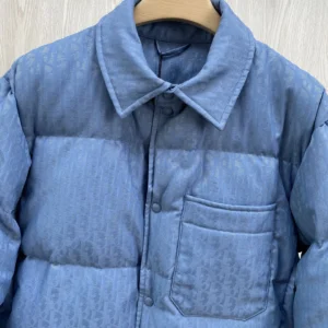 Replica Dior CD Classic Down Jacket Blue Quilted Reps - RepLuxe