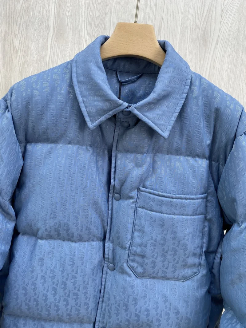 Replica Dior CD Classic Down Jacket Blue Quilted Reps - RepLuxe