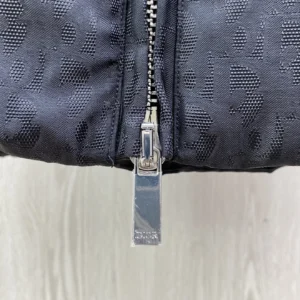 Replica Dior CD Classic Down Jacket Black Oblique Reps - RepLuxe