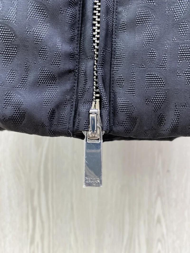 Replica Dior CD Classic Down Jacket Black Oblique Reps - RepLuxe