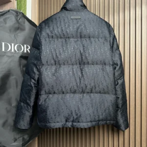 Replica Dior Down Jacket Black Logo Series Reps - RepLuxe