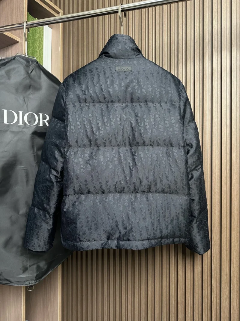 Replica Dior Down Jacket Black Logo Series Reps - RepLuxe