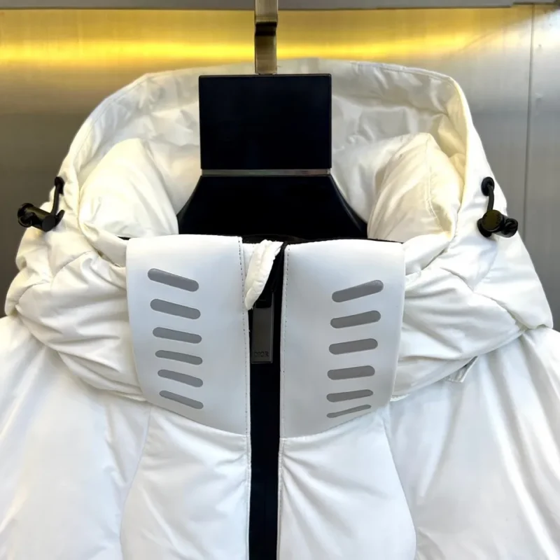 Replica Dior Glacier Down Jacket White Hooded Reps - RepLuxe