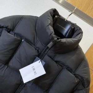 Replica Dior Down Jacket Black Quilted Reps - RepLuxe