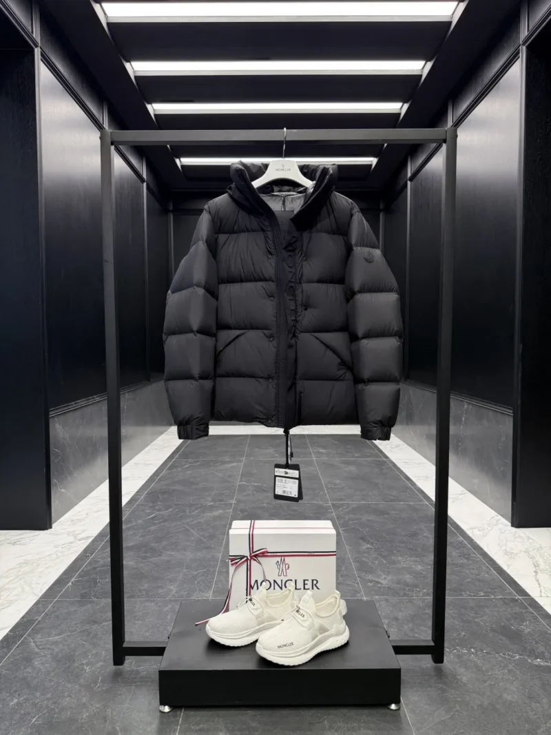 Replica Moncler Madeira Down Jacket Black Short Reps - RepLuxe
