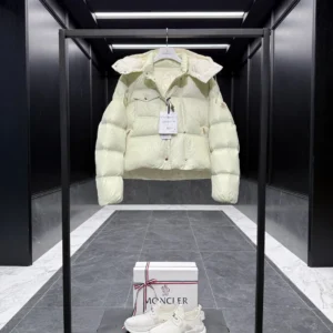 Replica Moncler Erea Short Down Jacket Cream Quilted Reps - RepLuxe