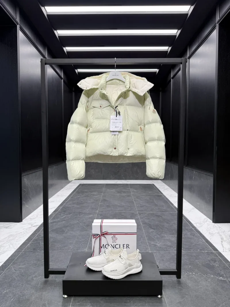 Replica Moncler Erea Short Down Jacket Cream Quilted Reps - RepLuxe
