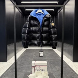 Replica Moncler Dervox Down Jacket Black Pop Reps - RepLuxe